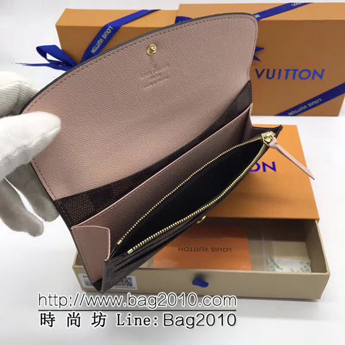 路易威登LV頂級原單 N63544粉色海外原單代購級品質原版複刻實物拍攝 女士錢包 ZY1010